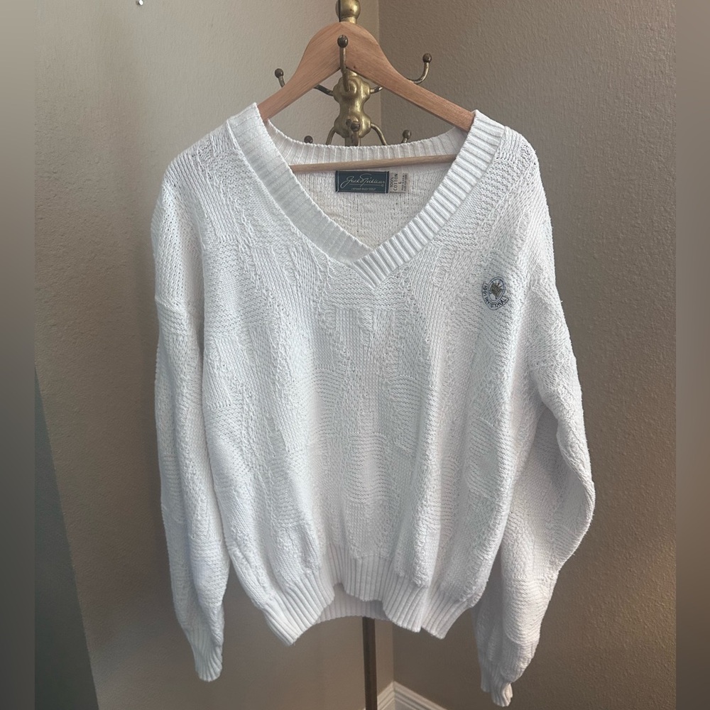 Vintage Jack Nicklaus 100% cotton V-Neck Sweater - Little Mill Invitational 1991